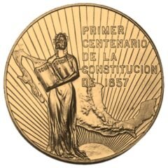 1957 Mexican Constitution Centennial Gold Medal