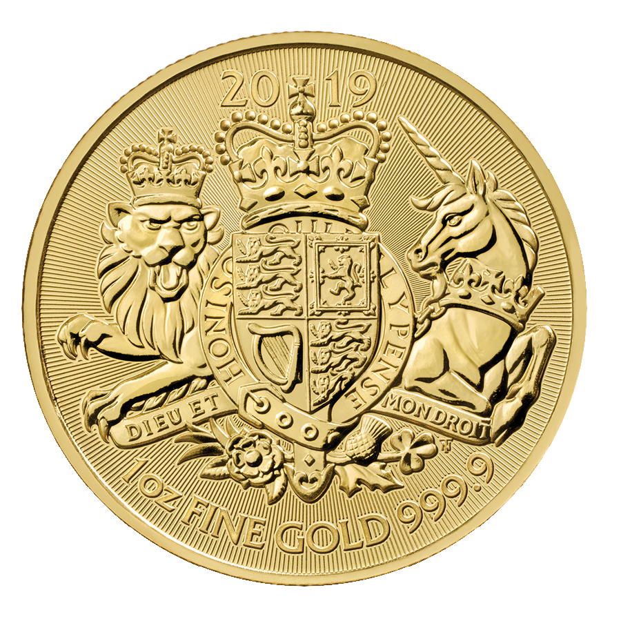 Gold Royal Arms 1oz Coin Obv