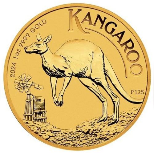 Gpe24kang 1 2024 1 Oz Australian Gold Kangaroo Coin Reverse