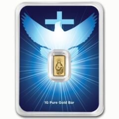 1 Gram Jesus Gold Bar In Dove and Cross Assay