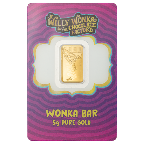 Gpswonkachoc 5g Ps Gold Willy Wonka Chocolate 5 Gram Bar Cardfront