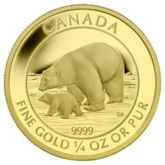 2015 1/4 oz Canadian Polar Bear Gold Coin