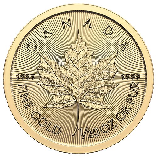 Grc24maple 005 1 20 Oz Gold Canadian Maple Leaf Reverse 1
