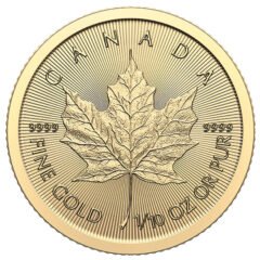 2024 1/10 oz Gold Maple Leaf Coin BU