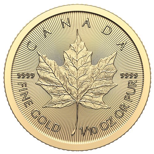 Grc24maple 010 2024 1 10 Oz Canadian Gold Maple Reverse 1
