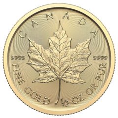 2024 1/2 oz Gold Maple Leaf Coin BU