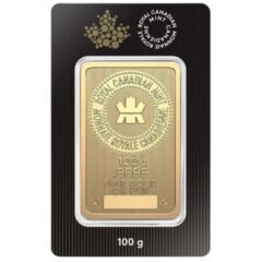 100 Gram Canadian Pure Gold Bar