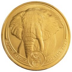 2023 1 oz South African Gold Elephant Coin - Big 5 Series I