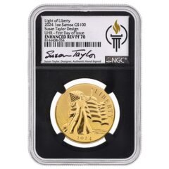 2024 NGC PF-70 1 oz Samoa Light of Liberty Enhanced Reverse Proof Gold Coin