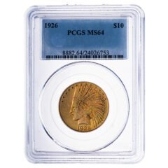 PCGS MS-64 1926 $10 Indian Head Eagle Gold Coin