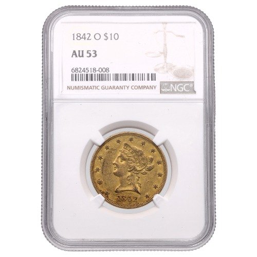 Gus10liberty1842ongcau53 04838 1842o Us Gold Liberty 10 Ngc Au53 1 Sdbullion Gold Obv 500x500 1
