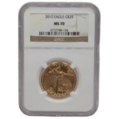 2012 NGC MS-70 1/2 oz American Gold Eagle Coin