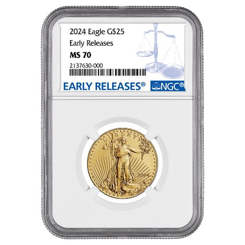 Gus24agengcms70er 05 2024 1 2 Oz Ngc Ms 70 Er Gold Eagle Coin