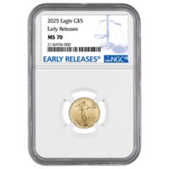 2025 NGC MS-70 Early Releases 1/10 oz American Gold Eagle Coin