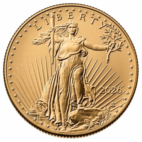 Gus26age 05 2026 Us Gold Eagle 1 2 Oz Coin Front