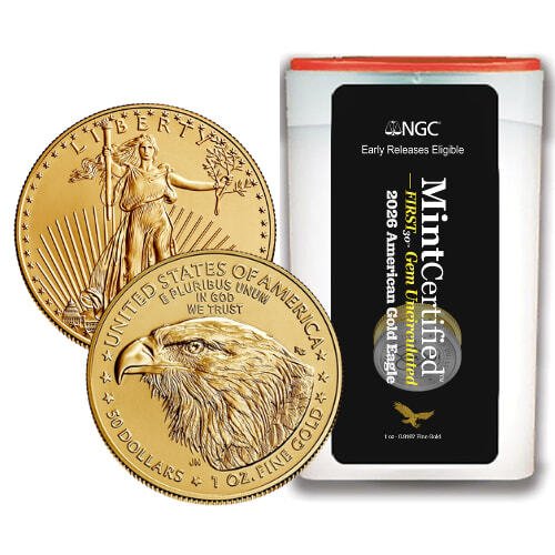 Gus26agengcmcf30 1 20 2026 Us Gold Eagle Ngc Mintcertified First30 1 Oz Coin Sealed Tube Tube