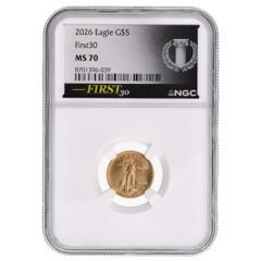 2026 NGC MS-70 FIRST30™ 1/10 oz American Gold Eagle Coin