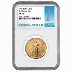 2026 NGC MS-70 First Day of Issue 1/2 oz American Gold Eagle Coin