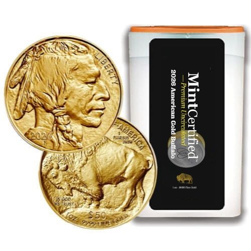 Gus26buffalomcpu 1 20 2026 Us Gold Buffalo Mintcertified Premium Uncirculated 1 Oz Coin Sealed Tube Main