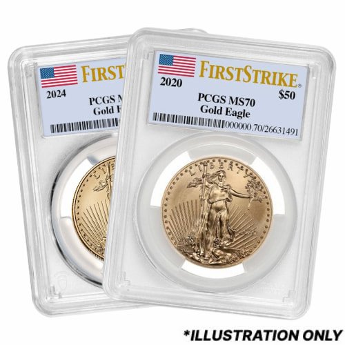 Gusagepcgsms70 1 Random Us Gold Eagle 1 Oz Pcgs Ms 70 Coin Front