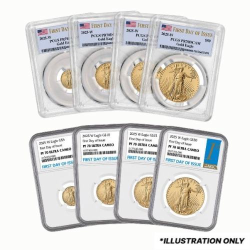Gusagepf70 Setp Set Us Gold Eagle Pf 70 4 Coin Proof Set