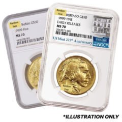 NGC MS-70 1 oz American Gold Buffalo Coin - Random Year