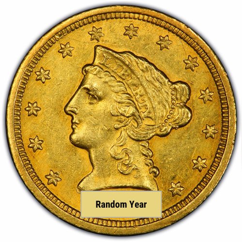 Guslibertyau 01209 Liberty Quarter Eagle Au Obverse