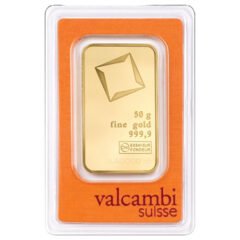 50 Gram Valcambi Gold Bar - In Assay