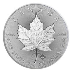 2019 Canadian Silver Incuse Maple Leaf Coin BU