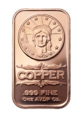 1 oz Liberty Head Copper Bar - Osborne Mint