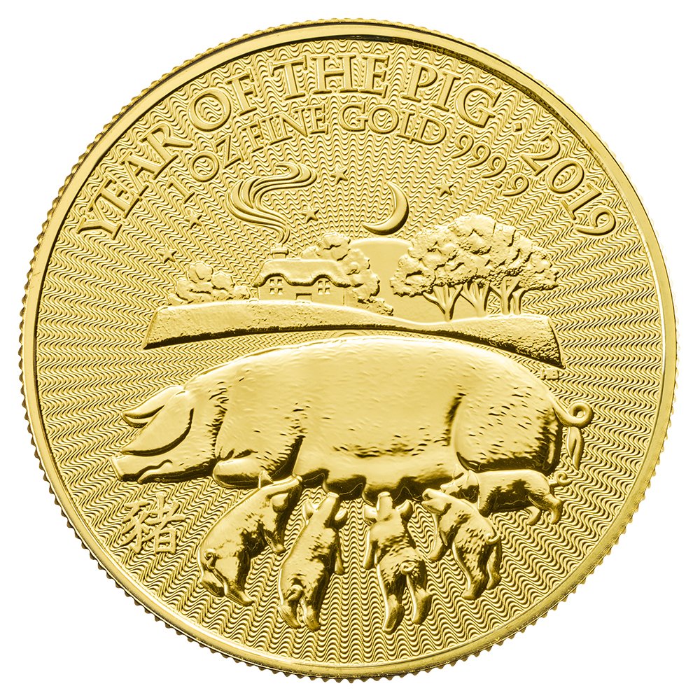 Lunar Year Of Pig Gold Obverse