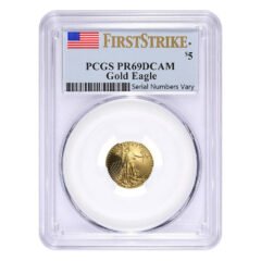 1/10 oz PCGS PF-69 American Gold Eagle Proof Coin - Random Year