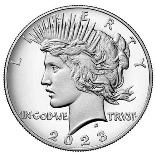 Peace Silver Dollar Proof Coin San Francisco Obverse 1