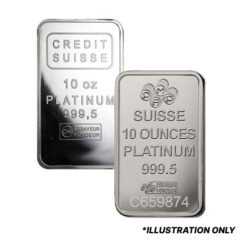 10 oz Platinum Bars - Design Our Choice