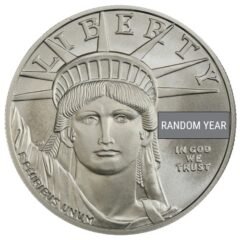 1 oz American Platinum Eagle Burnished Coin in Capsule - Random Year