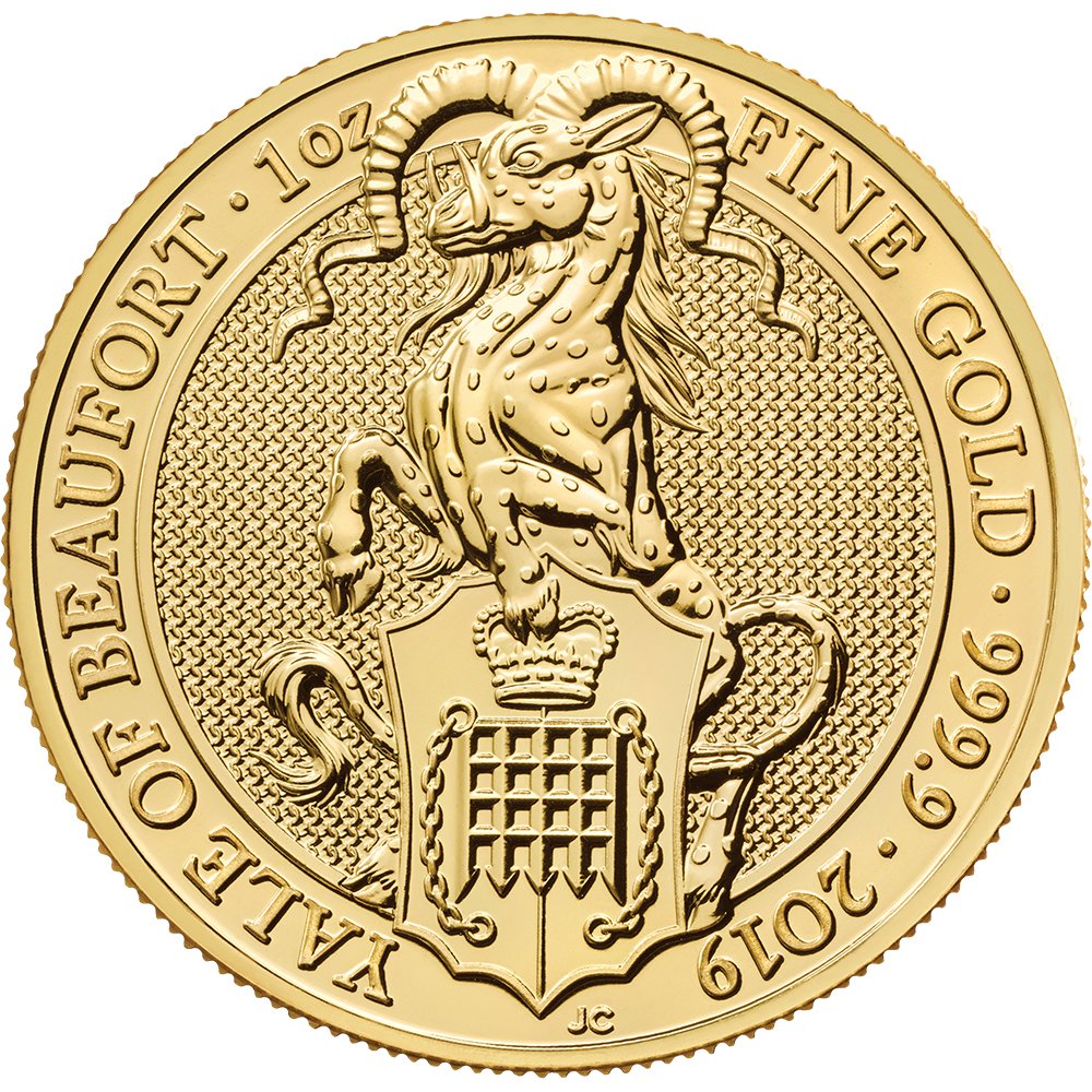 Queen Beast Gold Yale 1oz Back