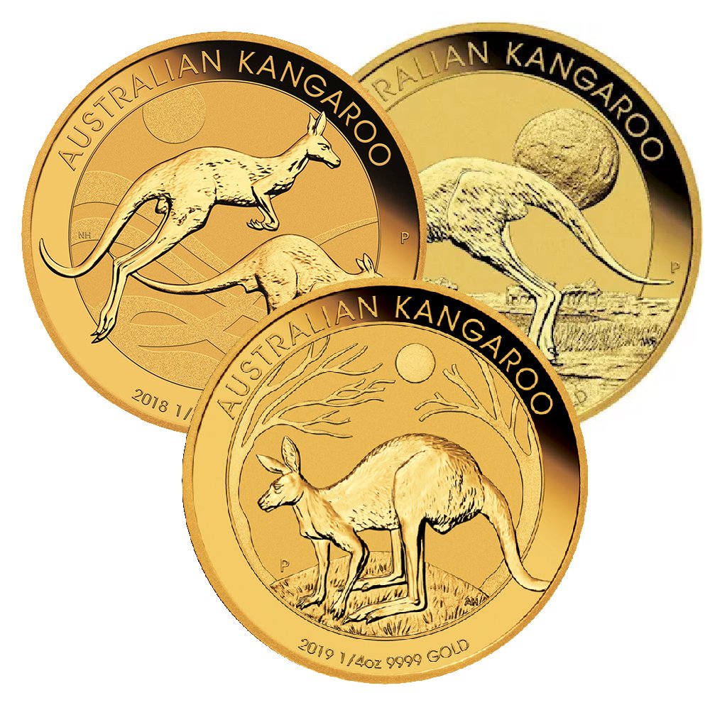 Random 1 4 Oz Gold Kangaroo