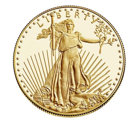 Random Proof Gold Eagle Front 4