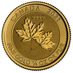 1/4 oz Gold Twin Maple Coin - Random Year