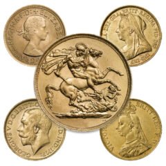 Royal Mint Gold Sovereign Coin Avg Circulated - Random Year
