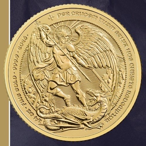 Royalmint 2026 0.25oz Gold Angel Obv 500x500 Coloredbg