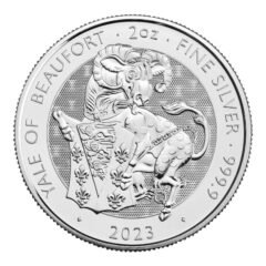 2023 2 oz Tudor Beast Yale of Beaufort Silver Coin