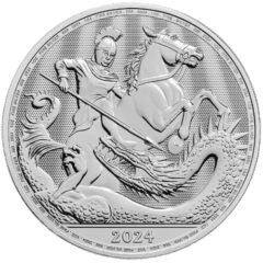 2024 1 oz St George and the Dragon Silver Coin
