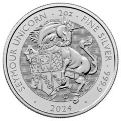 2024 2 oz Tudor Beast The Seymour Unicorn Silver Coin
