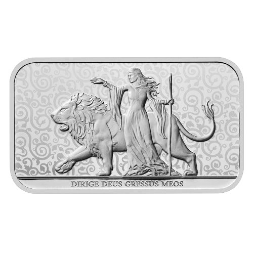 Sbr24unalionbar 1 2024 Br Silver Una And The Lion 1 Oz Bar Obverse