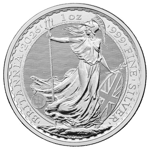 Sbr26brit 1 2026 Br Silver Britannia 1 Oz Coin Reverse