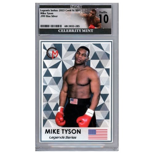 Sci23miketyson 3g 2023 Cook Islands Legends Series Mike Tyson 3 Gram Silver Trading Coin Front
