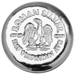 5 oz Roman Eagle Imp Vespasian Aug Silver Button