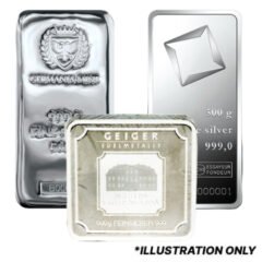 500 gram Silver Bar - Design Our Choice