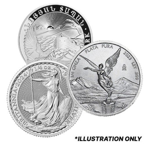 Sgncoin 025 Gn Silver 1 4 Oz Coin Random Design Front